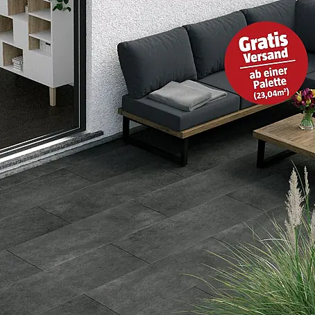 Esterno 20 T by Palazzo Terrassenfliese Basalt