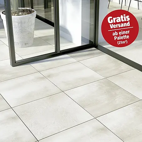 Cersanit  Terrassenfliese Beton White