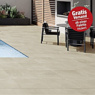 Art-Tec by Palazzo Terrassenfliese (60 x 60 x 2 cm, Offwhite, Matt)