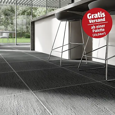 Terrassenfliese Slate Black