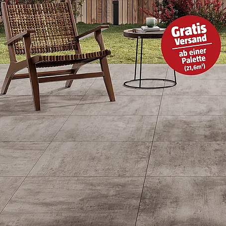 Atlas Concorde Solution Terrassenfliese Rover Grey