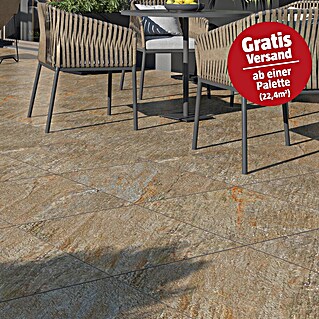 Terrassenfliese Piazza 2.0 (59,7 x 59,7 x 2 cm, Mehrfarbig, Matt)