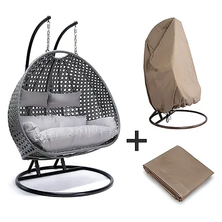 Home Deluxe  Hängesessel TWIN inkl. Regenabdeckung