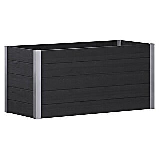 Hochbeet WPC (160 x 75 x 70 cm, Verbundwerkstoff, Anthrazit)
