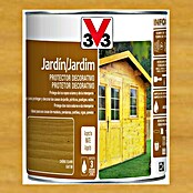 V33 Protección para madera decorativo Jardín (Roble claro, 750 ml, Mate)