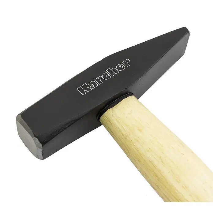 Karcher Werkzeugkoffer - L x B x H: 37 x 47,5 x 17,5 cm, 101 -tlg. - Schwarzer Karcher Hammer mit Holzgriff.