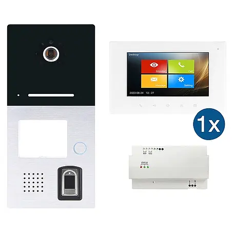 Türsprechanlage HHG Einfamilien-Set Villa AP Fingerprint