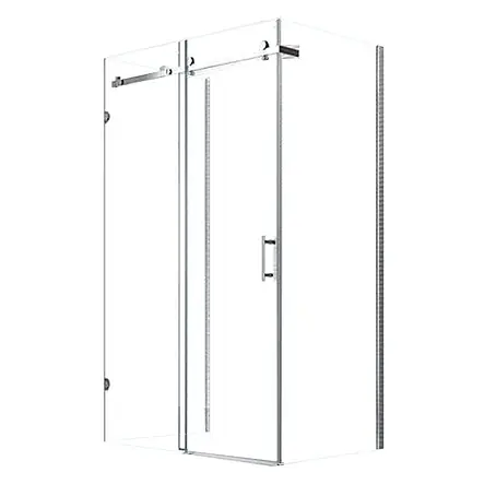 Glaszentrum Hagen  U-Duschkabine 80x120x80x195 cm Hebe Duschkabine inkl. Tasse