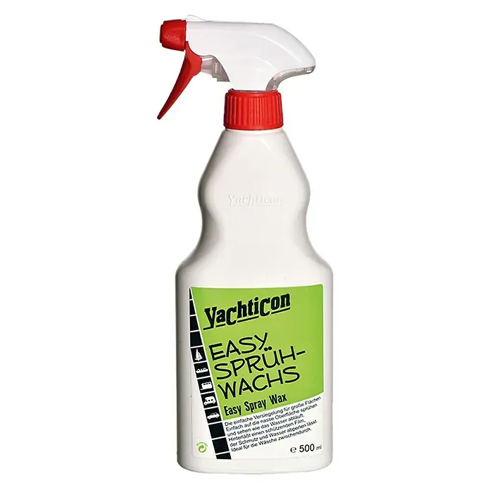 Yachticon Bootreiniger & Wachs Easy - 500 ml - Yachticon Easy Sprüh-Wachs: Einfache Versiegelung für große Flächen, die Schmutz und Wasser abperlen lässt. Ideal für die Wäsche zwischendurch.