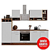 Respekta Cocina modular completa Hilde (Ancho: 280 cm, Blanco, Mate, Efecto madera, Sin electrodomésticos) | BAUHAUS