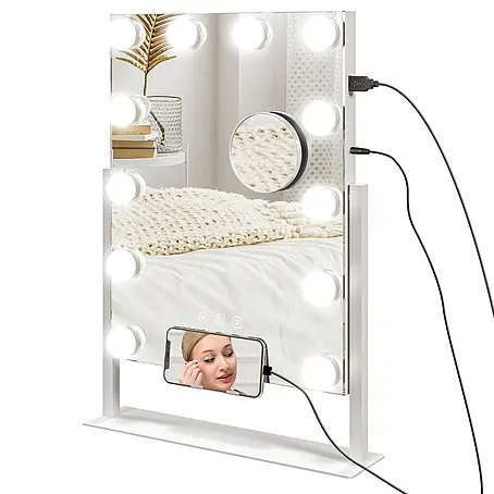 Homcom  Kosmetikspiegel LED-Schminkspiegel