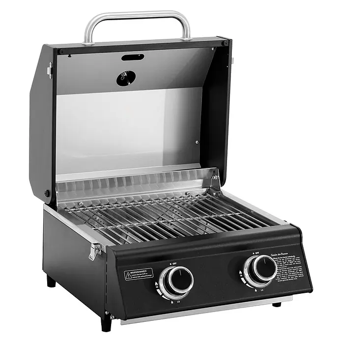 TAINO Afdekhoes Platinum COMPACT afdekking kap gasgrill beschermhoes dekzeil hoes Oxford weefsel 46x56x35cm (LxBxH