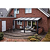 Gardendreams Terrassenüberdachung Elegance (B x T: 500 x 305,5 cm, Anthrazitgrau, Polycarbonat, Opal) | BAUHAUS