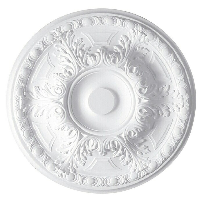 Rosette (50 cm, Expandiertes Polystyrol (EPS), Weiß)