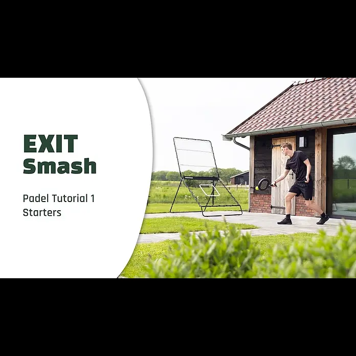 Exit Toys Sportnetz Smash Padel Rebounder - 164 x 124 x 202 cm, Stahl, Schwarz - EXIT Smash Padel Tutorial 1 - Starters