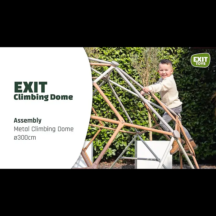Exit Toys Klettergerüst Climbing Dome - Ø x H: 300 x 165 cm, Stahl, Pastell - Assembly EXIT Metal Climbing Dome 300