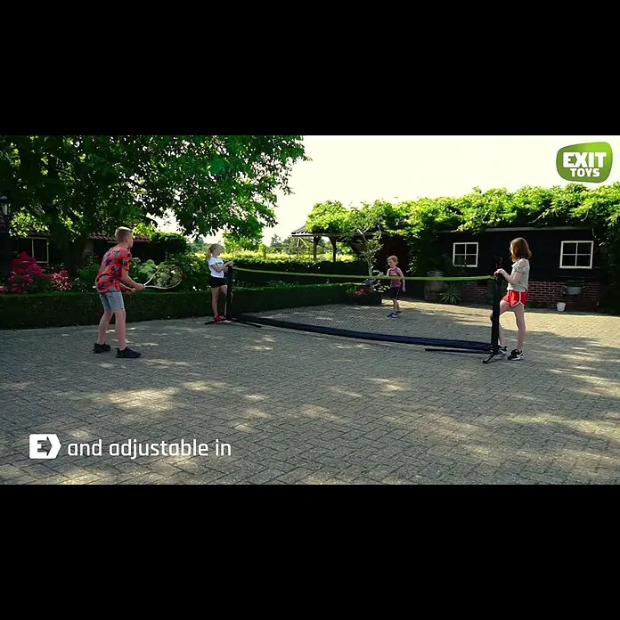 Exit Toys Sportnetz - Höhenverstellbar, 500 x 243 cm, Stahl - EXIT Adjustable sport net 243x500cm