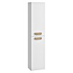 Armario auxiliar Danubio (An x Pr x Al: 35 x 25 x 110 cm, Blanco mate/Roble bardolino) | BAUHAUS