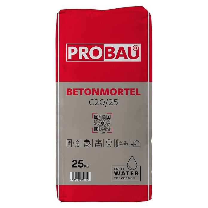 Probau Betonmortel C20/25 (25 kg) | BAUHAUS