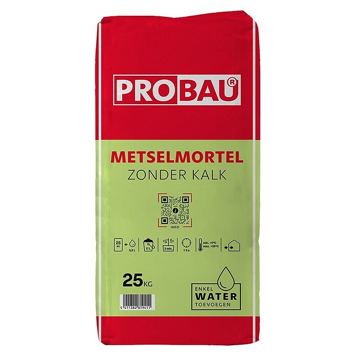 Probau Metselmortel zonder kalk (25 kg) | BAUHAUS