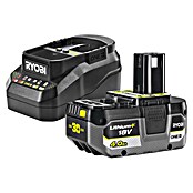Ryobi ONE+ Akku & Ladegerät 30 Jahre Starter-Set RC18120B-140X (18 V, 4 Ah) | BAUHAUS