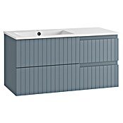 Mueble de lavabo Claire (L x An x Al: 45 x 100 x 50 cm, Azul, 1 seno, sobreponer, salida izquierda) | BAUHAUS