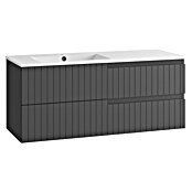 Mueble de lavabo Claire (L x An x Al: 45 x 120 x 50 cm, Antracita, 1 seno, sobreponer, salida izquierda) | BAUHAUS