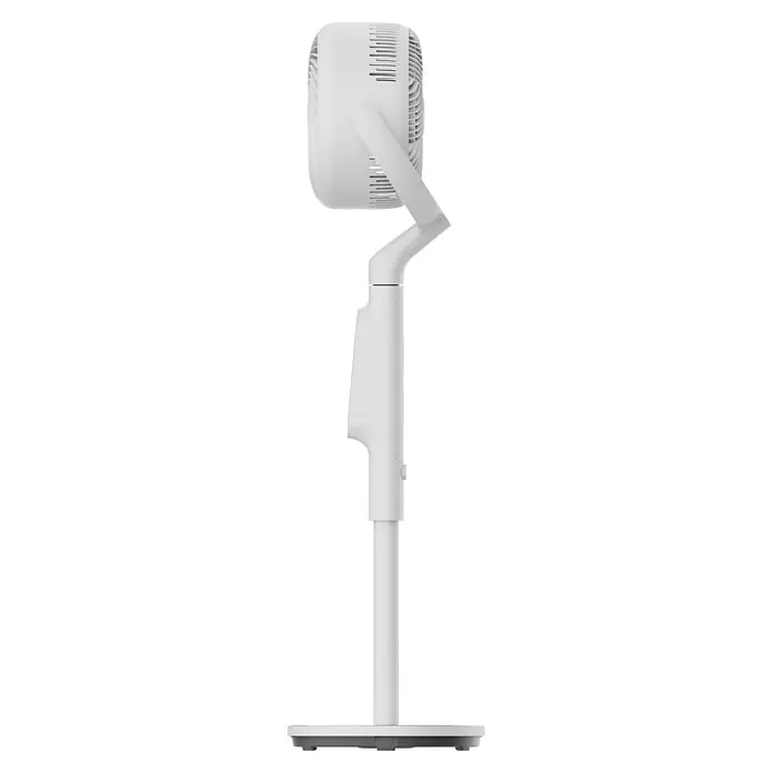Midea Standventilator MFS242RDDW - Weiß, 35 cm, 110 cm - Weißer Standventilator mit verstellbarem Kopf und ausziehbarer Stange.