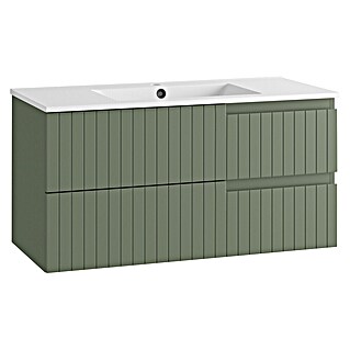Mueble de lavabo Claire (L x An x Al: 45 x 100 x 50 cm, Verde Olivo)