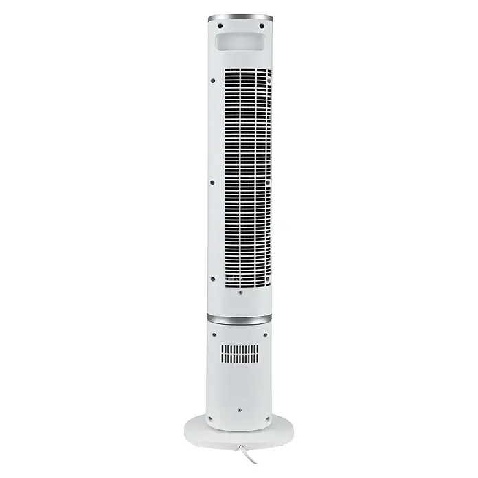 Midea Turmventilator MFZ402R0BPW - Weiß, 103,2 cm - Weißer Turmventilator mit schlankem Gehäuse, vertikalen Lüftungsschlitzen und rundem Sockel.
