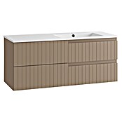 Mueble de lavabo Claire (L x An x Al: 45 x 120 x 50 cm, Moka, 1 seno, salida central, Número de cajones: 2 ud.) | BAUHAUS
