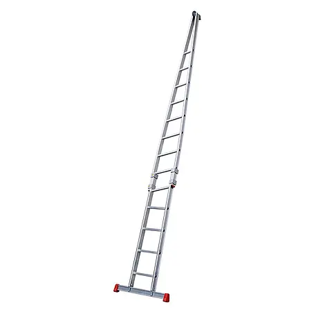 Siedra-Leitern  Anlegeleiter Glasreinigerleiter 159 mit 13 Stufen - 8x Stufen Oberteil und 5x Stufen Unt