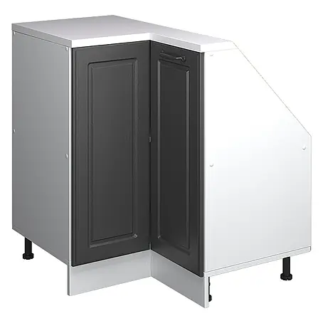 Vicco  Schrankküche R-Line Anthrazit Landhaus mit 1 Tür