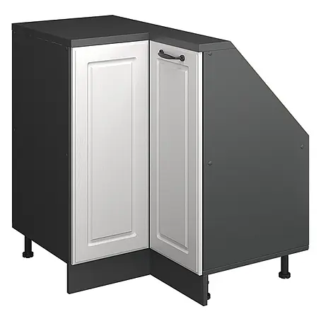Vicco  Schrankküche R-Line Weiß Landhaus mit 1 Tür