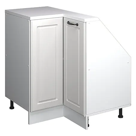 Vicco  Schrankküche R-Line Weiß Landhaus mit 1 Tür
