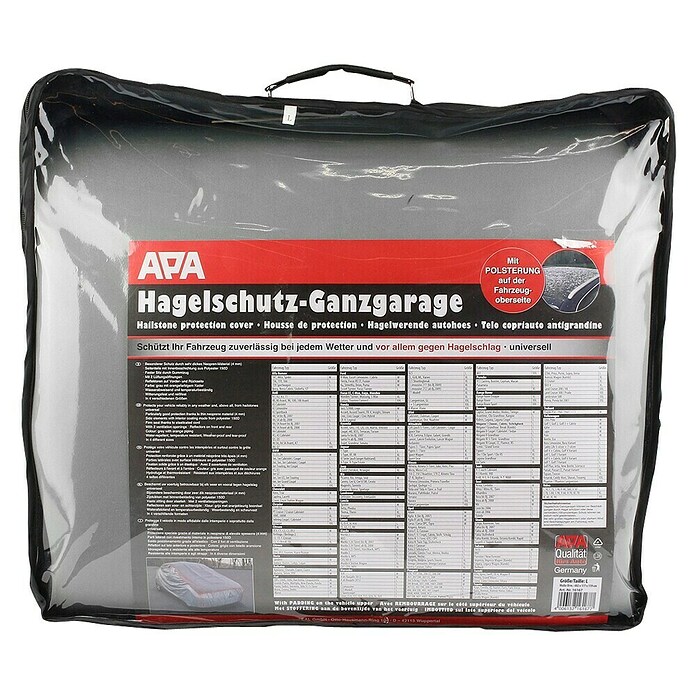 APA Hagelschutzplane (L x B x H: 482 x 177 x 119 cm)