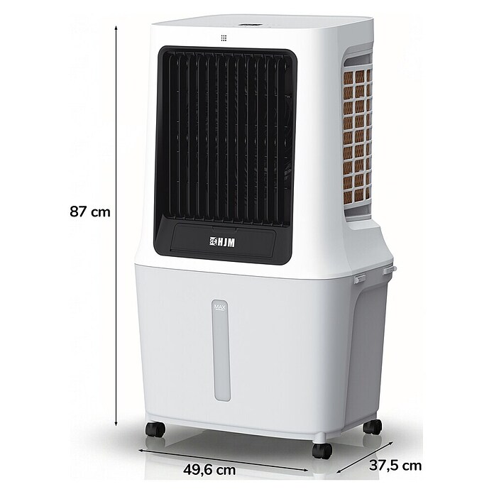 HJM Climatizador evaporativo CLIM512 (120 W, Altura: 87 cm, Blanco, 30 litros) | BAUHAUS
