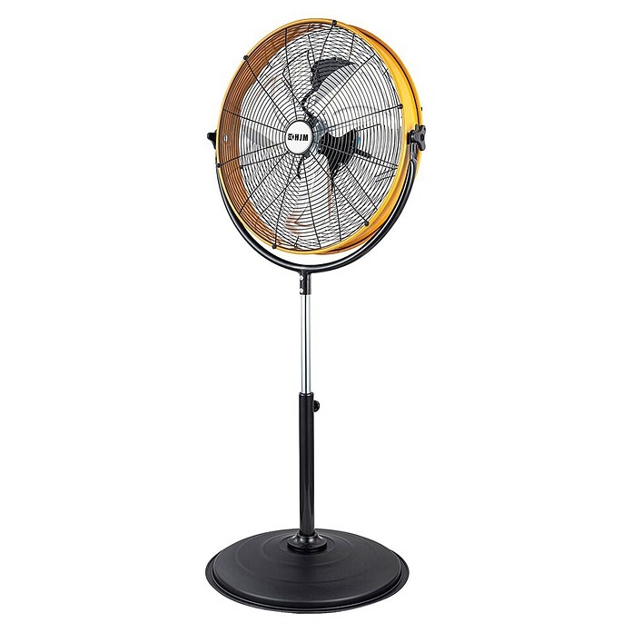 HJM Ventilador de pie FES222 (120 W, Altura: 150 cm, Diámetro: 62 cm, Negro/Naranja) | BAUHAUS