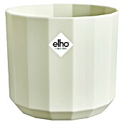 Elho Übertopf rund Facet (L x B x H: 17 x 16,6 x 14,9 cm, Kunststoff, Teegrün) | BAUHAUS