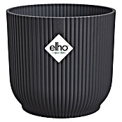 Elho Übertopf rund Vibes Fold (L x B x H: 18 x 18,3 x 16,8 cm, Kunststoff, Anthrazit) | BAUHAUS