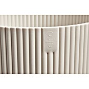 Elho Übertopf rund Vibes Fold (L x B x H: 18 x 18,3 x 16,8 cm, Kunststoff, Leinenweiß) | BAUHAUS