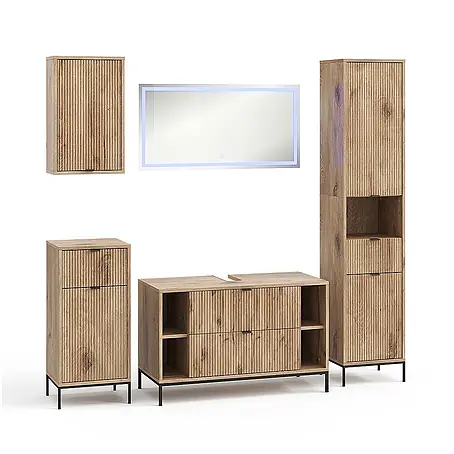Vicco  Badmöbel-Set Eliza Viking Oak 5 Teile
