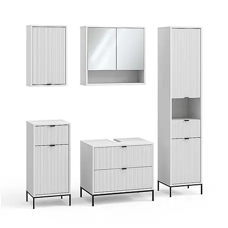 Vicco  Badmöbel-Set Eliza Weiß 5 Teile