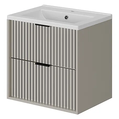 Vicco  Badmöbel-Set Ruford Cashmere mit Waschbecken