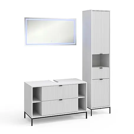 Vicco  Badmöbel-Set Eliza Weiß 3 Teile
