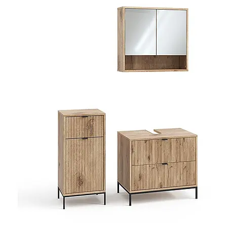 Vicco  Badmöbel-Set Eliza Viking Oak 3 Teile
