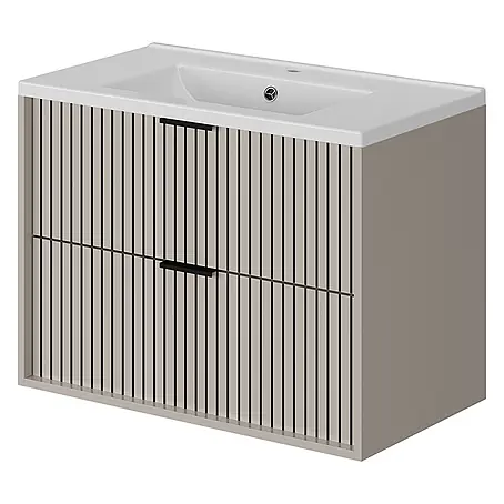 Vicco  Badmöbel-Set Ruford Cashmere mit Waschbecken