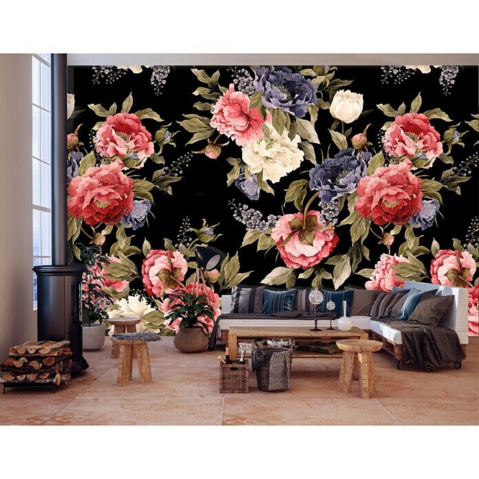 Fototapete Blumen I (416 x 254 cm, Vlies)