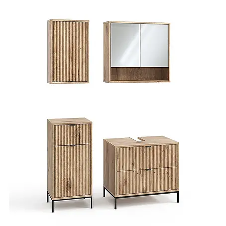 Vicco Badmöbel-Set Eliza, Viking Oak 70 cm
