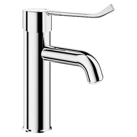 Delabie  Waschtischarmatur Delabie EHM für WT EP H.95 L.120, ohne Ablaufgarnitur, Hygienehebel